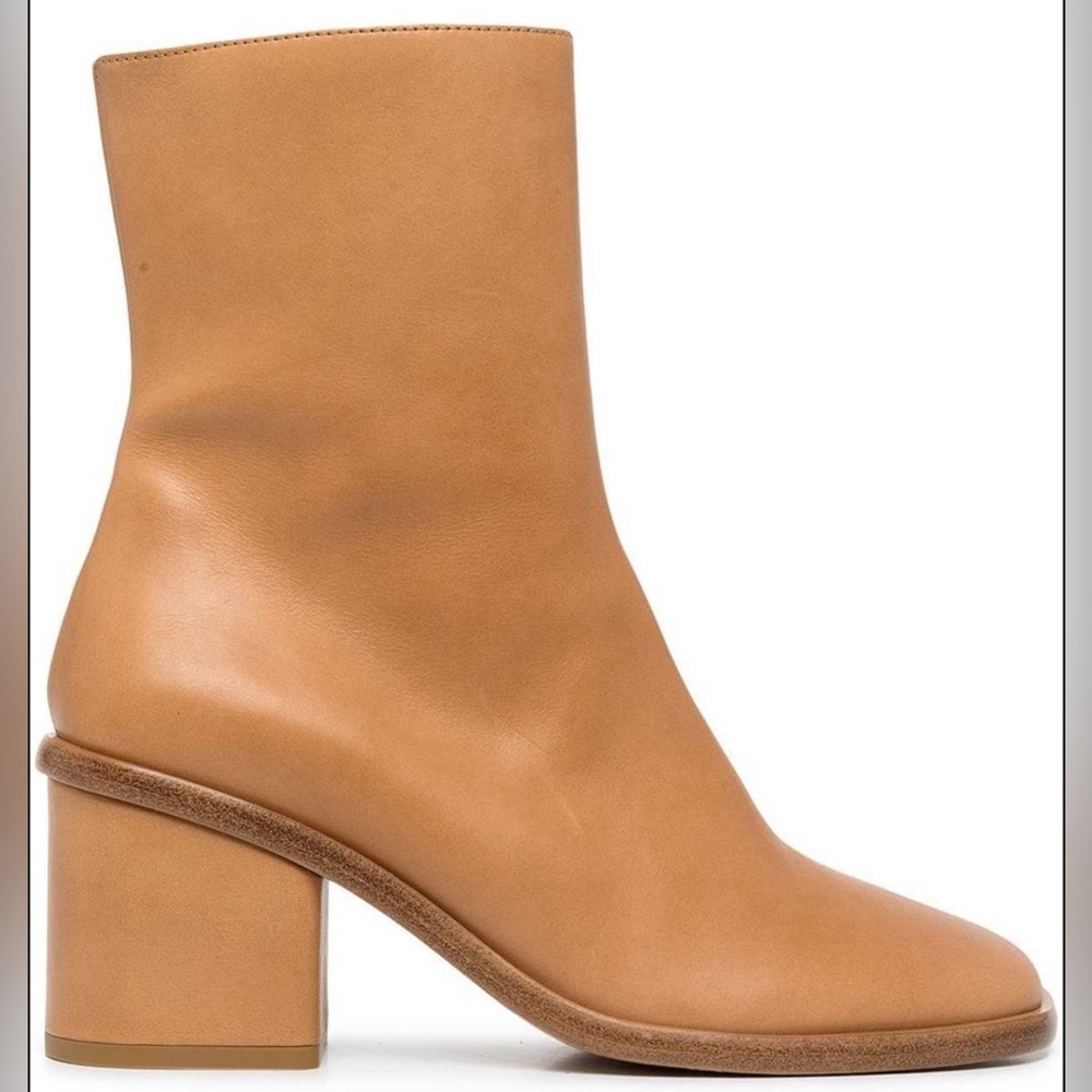 Chloe Meganne Leather Ankle Boots Size 39